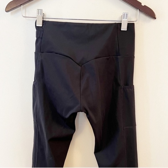 Gymshark Black Adjustable Waist Clasp Athletic Compression Leggings Size XS - Picture 9 of 10